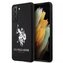 Silikonové pouzdro na telefon US Polo s logem pro Samsung Galaxy S21 Plus černo/černé