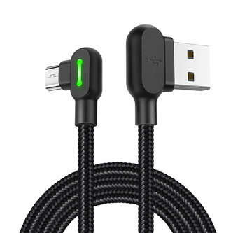 Kabel USB-Micro USB Mcdodo CA-5280 LED, 3 m (černý) Kabel USB-Micro USB Mcdodo CA-5280 LED, 3 m (černý)