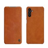 Kožené pouzdro Nillkin Qin pro Samsung Galaxy A13 5G hnědé