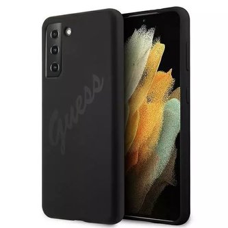 Guess GUHCS21MLSVSBK S21 G996 černé/černé pevné pouzdro Script Vintage