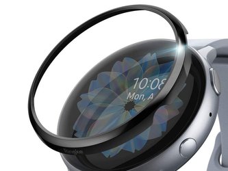 Rámeček Ringke pro Galaxy Watch Active 2 40mm lesklá černá ocel