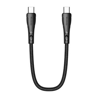 Kabel USB-C na USB-C Mcdodo CA-7640, PD 60W, 0,2 m (černý) Kabel USB-C na USB-C Mcdodo CA-7640, PD 60W, 0,2 m (černý)