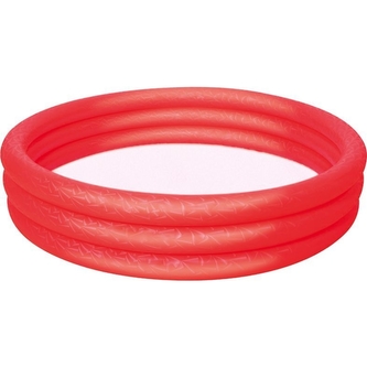 Bestway - Nafukovací tříkomorový bazén 152x30cm (červený)