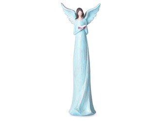 Andílek polyresin 75x255mm, modrá