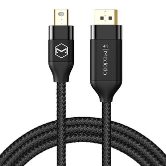 Kabel Mini DisplayPort - DisplayPort Mcdodo CA-8150, 2 m (černý) Kabel Mini DisplayPort - DisplayPort Mcdodo CA-8150, 2 m (černý)