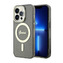 Guess Glitter Gold MagSafe - pouzdro pro iPhone 14 Pro Max (černé)