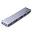 Multifunkční HUB UGREEN 2x USB Type C na USB Type C PD (Thunderbolt 3, 100 W, 4K@60 Hz, 10 Gbps) / HDMI 4K@30 Hz / 3x USB 3.0 pro MacBook Pro / Air šedá (60559)