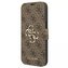 Etui Guess GUBKP13X4GMGBR do Apple iPhone 13 Pro Max 6,7" brązowy/hnědá kniha 4G Big Metal Logo
