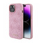 Guess Leather 4G Stamped - pouzdro pro iPhone 15 (růžové)