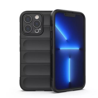 Pouzdro Magic Shield Case pro iPhone 13 Pro flexibilní pancéřový kryt černý