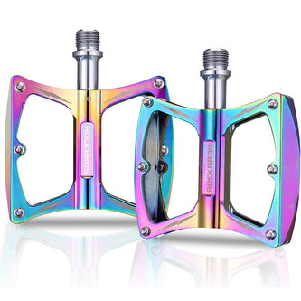 Pedály na kolo pro kolo RockBros LX-K340, platforma hliník, barevné