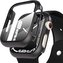 Sada skleněného pouzdra pro chytré hodinky Defense360 Krycí sklo pro Apple Watch 7 45 mm černé