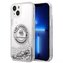 Karl Lagerfeld ochranné pouzdro na telefon KLHCP14SLCRSGRS pro Apple iPhone 14 6,1" stříbrný/stříbrný pevný obal Liquid Glitter RSG