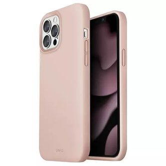 UNIQ pouzdro Lino iPhone 13 Pro Max 6,7" růžová / tvářenka růžová