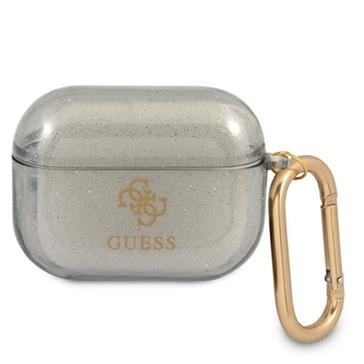 Barevné třpytky Guess - pouzdro pro Airpods Pro (černé)