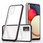 Čiré pouzdro 3v1 pro Samsung Galaxy A03s (166) rámový gelový kryt černý