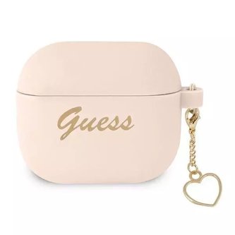 Guess GUA3LSCHSP kryt AirPods 3 różowy/růžový Silicone Charm Collection