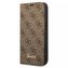 Pouzdro Guess GUBKP14SHG4SHW pro Apple iPhone 14 6.1" hnědá/hnědá kniha 4G Vintage Gold Logo