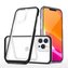 Čiré pouzdro 3v1 na iPhone 13 Pro rámové gelové pouzdro černé