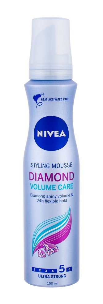 Nivea Pečující pěnové tužidlo pro oslňující lesk vlasů Diamond Volume Care (Styling Mouse) 150 ml woman