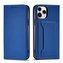 Pouzdro na magnetické karty pro iPhone 12 Pro Max Pouch Card Wallet Card Holder Card Holder Blue