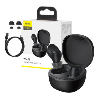 Bezdrátová sluchátka Baseus Encok True WM01 (černá)