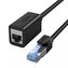 UGREEN Ethernet prodlužovací kabel RJ45 Cat8 40000 Mbps/ 40 Gbps 1m černý (NW192 50199)