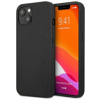 AMG Leather Hot Stamped - pouzdro pro iPhone 14 Plus (černé)