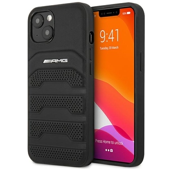AMG Debossed Lines - pouzdro pro iPhone 14 Plus (černé)