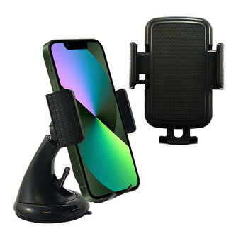 Univerzální držák do auta do auta na telefon, čelní sklo / deska Black