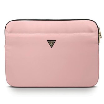 Nylonové pouzdro na počítač Guess - 13" pouzdro na notebook (růžová)