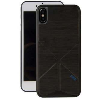 UNIQ pouzdro Transforma Ligne iPhone X / Xs černá / havraní černá