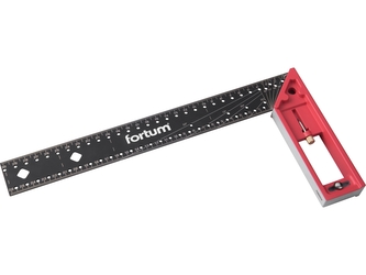 FORTUM úhelník truhlářský multifunkční, 300mm, celokovový