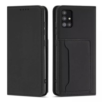 Magnet Card Case Case pro Samsung Galaxy A52 5G Pouch Wallet Card Holder Black