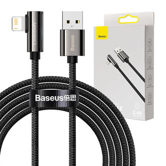 Kabel USB na Lightning Baseus řady Legend, 2,4A, 2m (černý)