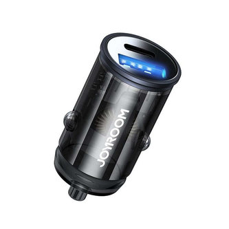 Joyroom C-A43 2portová nabíječka do auta PD20W / QC3.0 šedá