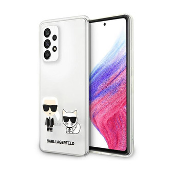Karl Lagerfeld Ikonik & Choupette - pouzdro pro Samsung A53 (čiré)