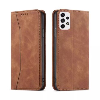 Magnet Fancy Case Case For Samsung Galaxy A53 5G Pouch Wallet Card Card Stand Brown