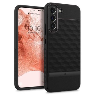 Spigen Caseology matné pouzdro na telefon Parallax kryt pro Galaxy S22 Matte Black