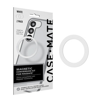 Case-Mate Magnetic Conversion Kit for MagSafe - Univerzální magnetický kroužek pro pouzdro / smartphone 2 ks. (bílý)