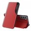 Eco Leather View Case elegantní flipový kryt s funkcí stojánku pro Samsung Galaxy S22 (S22 Plus) červený