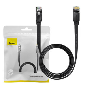 Baseus Ethernet RJ45, 1Gbps, 2m síťový kabel (černý)