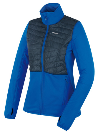 Dámská mikina na zip Airy L neon blue - XXL