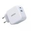 Choetech QC PD 38W 5A Rychlá nástěnná nabíječka USB Typ C USB-A bílá (PD5002-EU)