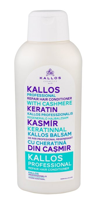 Kallos Profesionální obnovující kondicionér s keratinem (Professional Repair Hair Conditioner With Cashmere Keratin) Profesionální obnovující kondicionér s keratinem (Professional Repair Hair Conditioner With Cashmere Keratin) - Objem 1000 ml woman