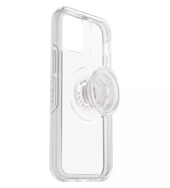 OtterBox Symmetry Clear POP - ochranné pouzdro s PopSockets pro iPhone 12 mini (čiré) [P]