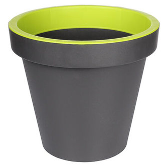 Metro Twist 'n' Roll květináč antracitová-hr.zelená průměr 29 cm