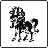 ARTEMISS Jednorožec - plastová šablona 500 (29x29cm) Rozměr: G 29x29cm