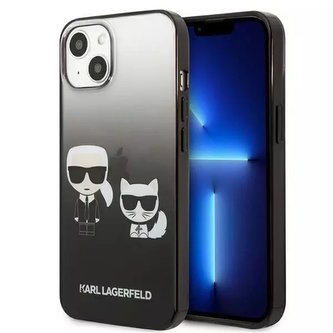 Karl Lagerfeld KLHCP13MTGKCK iPhone 13 6,1" pevný obal černý/černý Gradient Ikonik Karl