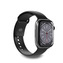PURO ICON - Elastický řemínek pro Apple Watch 42/44/45/49 mm (S/M & M/L) (Black)